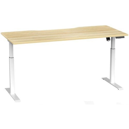 Breeze Active Electric Height Adjustable Desk Bluetooth 1800mm Atlantic Oak/White