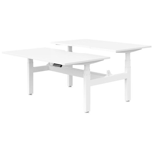 Summit II 2 Pod B2B Electric Desk 1500mm Snowdrift/White