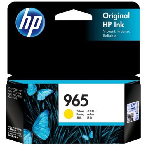 HP 965 Yellow Inkjet Cartridge 3JA79AA