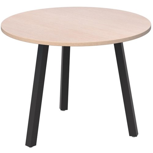 Fiord Meeting Table 800mm Refined Oak/Black