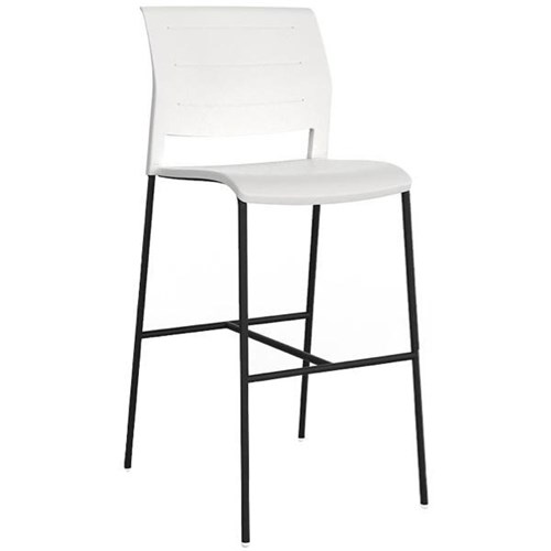 Game Bar Stool 750mm White/Black