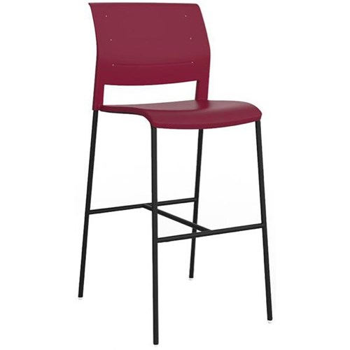 Game Bar Stool 750mm Red/Black