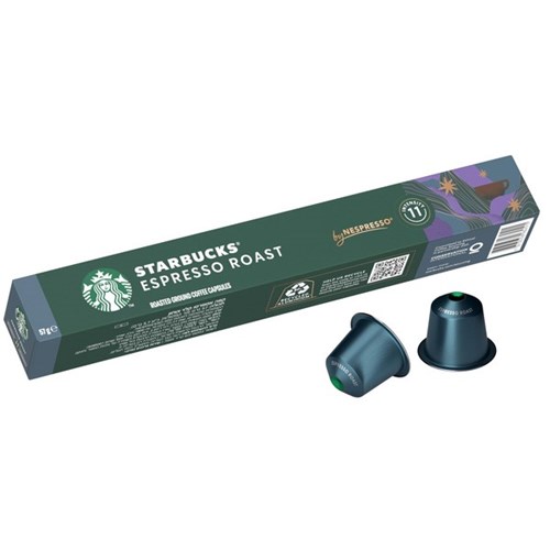 Starbucks Espresso Roast Coffee Capsules, Box of 10