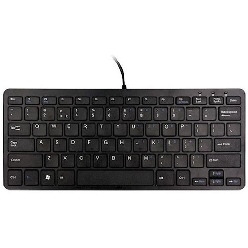 R-Go Compact Anti-Glare Wired Keyboard Black