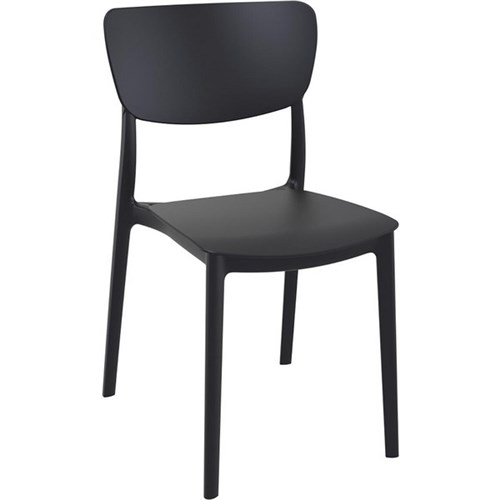 Mosso Cafe Chair Stackable Black