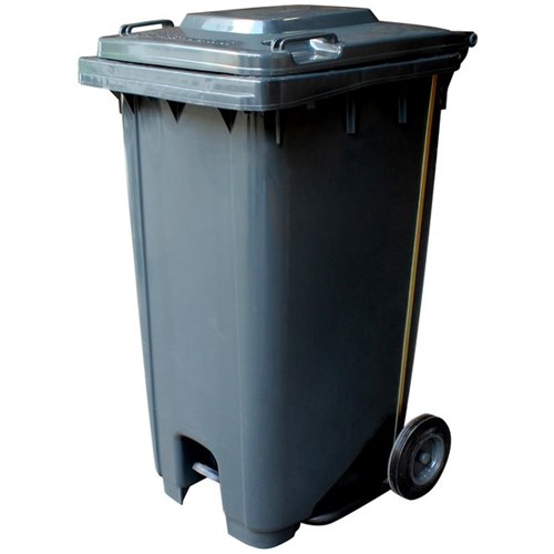 Compass Wheelie Rubbish Bin With Pedal 120L