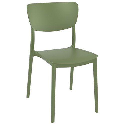 Mosso Cafe Chair Stackable Olive