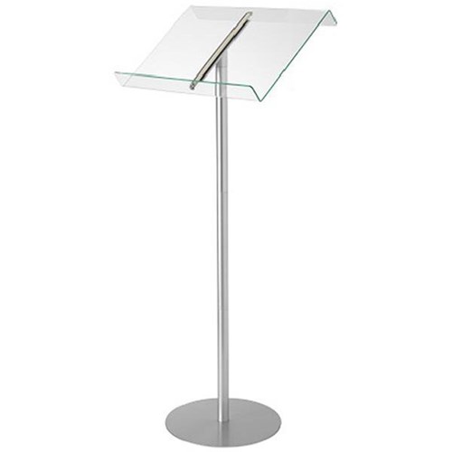 Boyd Visuals Acrylic Lectern Steel Base/Pole