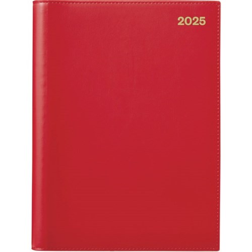 Winc A41 1/2 Hour Appointment Diary A4 1 Day Per Page 2025 Red