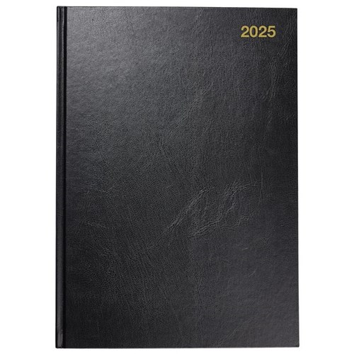 Winc A53 1 Hour Appointment Diary Recycled A5 Week To View 2025 Black