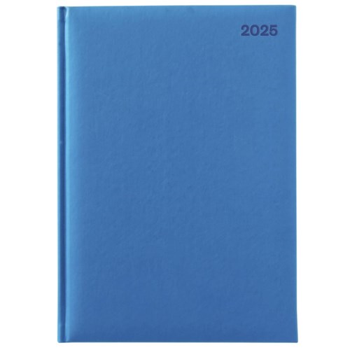 Winc A51 1/2 Hour Appointment Diary Soft Touch A5 1 Day Per Page 2025 Blue