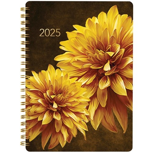 Collins A53 Diary A5 Week To View 2025 Dark Romantic Warm