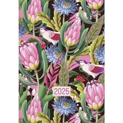 Collins A4 Diary Planner Month To View 2025 Birds Bright Colours