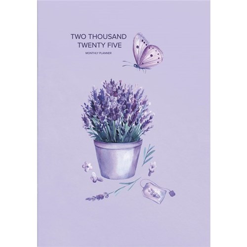 Collins A4 Diary Planner A4 Month To View 2025 Fragrant Lavender