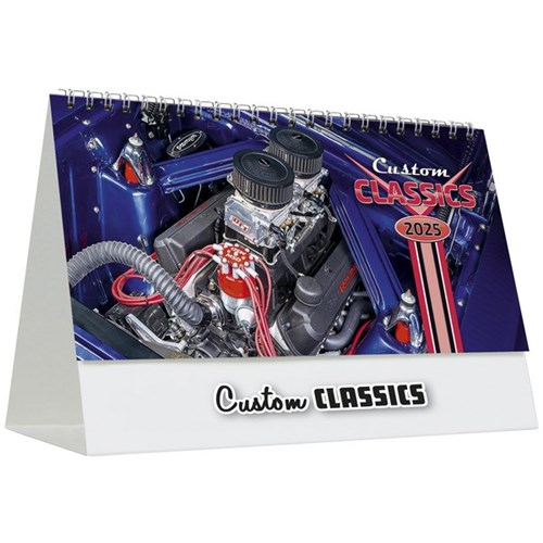 Easy2C Desk Calendar Month To View Custom Classics Cars 2025