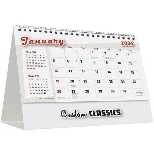 Easy2C Desk Calendar Month To View Custom Classics Cars 2025