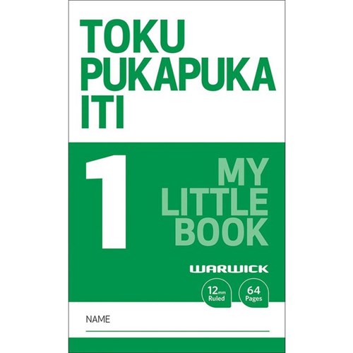 Warwick My Little Book Toku Pukapuka Iti 1 12mm Ruled 64 Pages