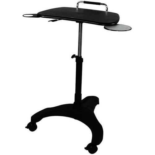 Upanatom Mobile Laptop Sit Stand Desk 600W x 385D Black