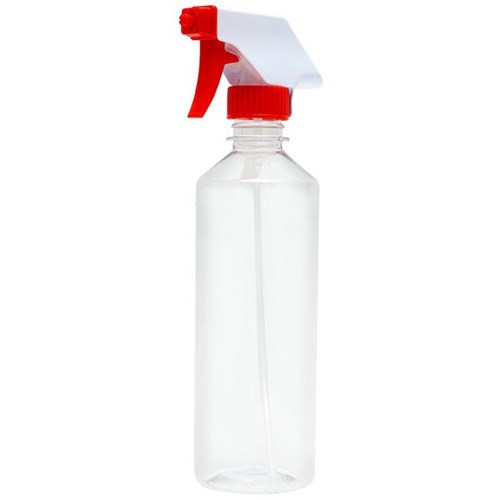 Empty Trigger Spray Bottle Kit Clear/Red 500ml