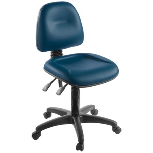 Eden Office Graphic Task Chair Mid Back 3 Lever Ultra Vinyl/Navy