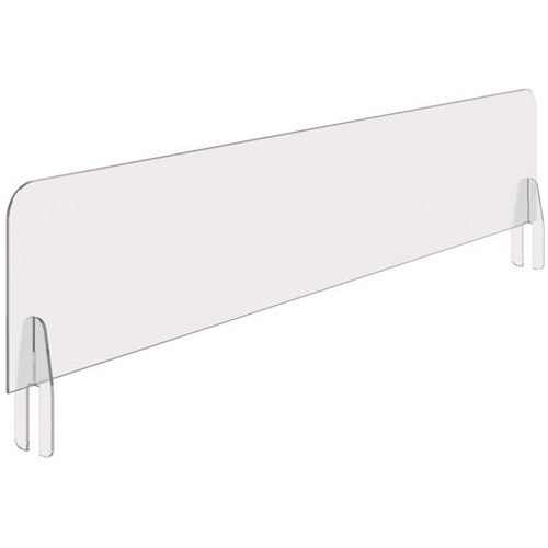 Opaque Perspex Extension Screen 1500x300mm Crystal Matte