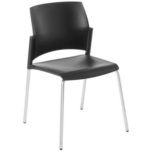 Eden Spring Chair Black/Chrome