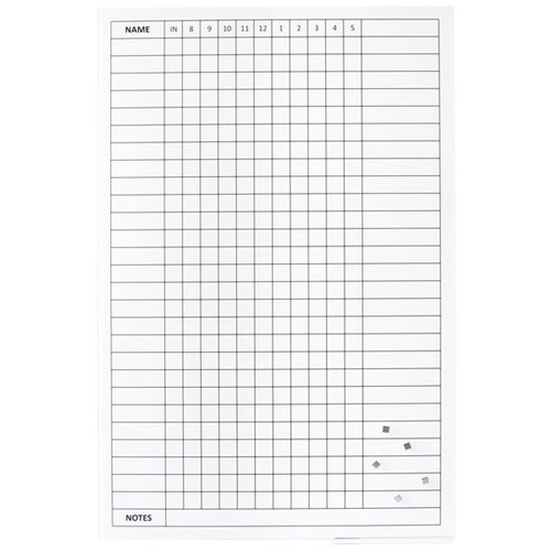 Boyd Visuals Staff Whiteboard Magnetic 600 x 900mm