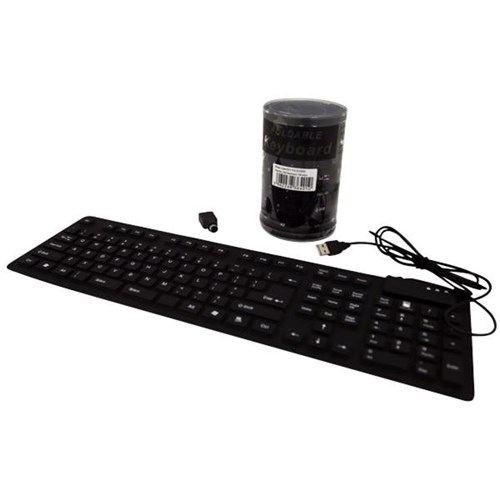 Dynamix Flexible Wired USB Keyboard Black