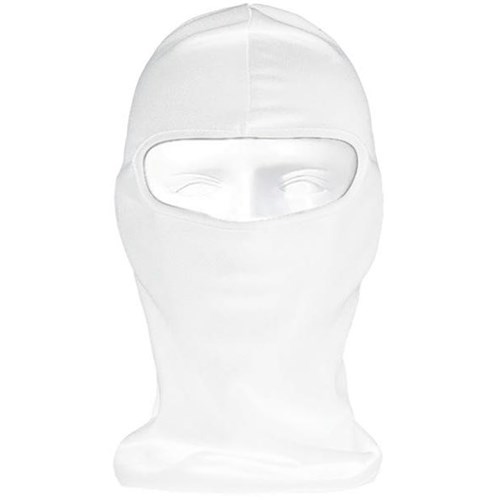 Armour Reusable Balaclava Closed Face Polycotton One Size White