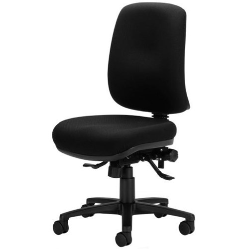 Energy Vegas Task Chair 3 Lever Seat Slide Black Fabric