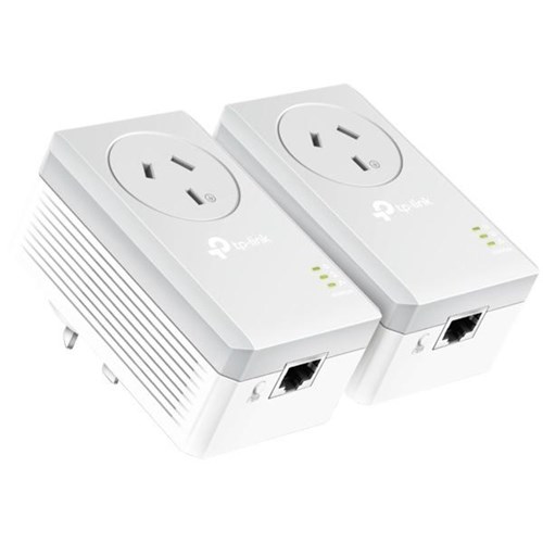 TP-Link Range Extender TL-PA4010PKIT AV600 Powerline Kit Dual Pass Through