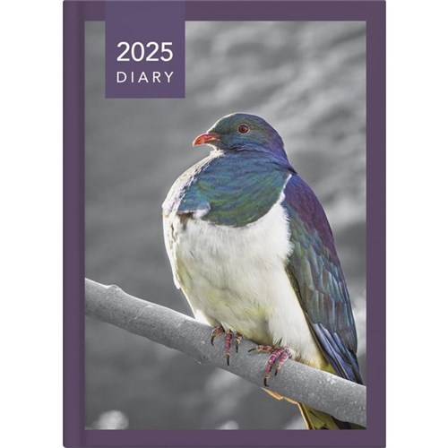 Collins A51 Diary A5 1 Day Per Page 2025 NZ Birds Assorted Designs