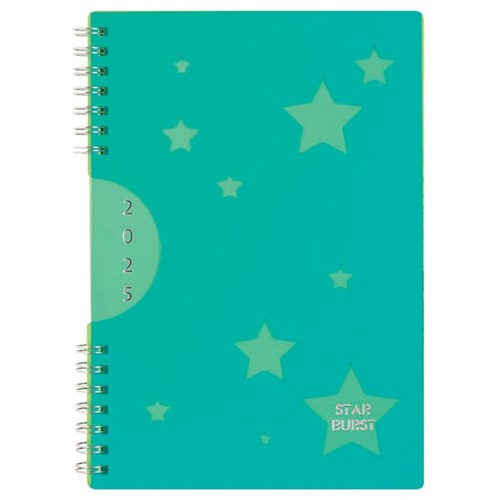 Collins A63 Week To View A6 Pocket Diary 2025 Starburst Assorted Colours