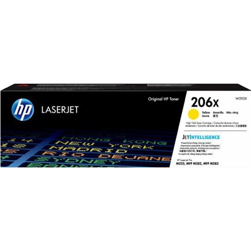 HP 206X Yellow Toner Cartridge High Yield HPL0977