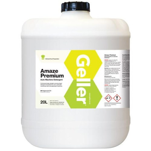 Geller Amaze Premium Commercial Auto Machine Dishwashing Liquid 20L