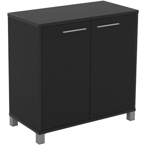 Cubit Cupboard 2 Doors and 1 Shelf 900mm Black