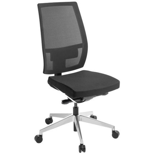 Eden Office Stance Task Chair Mesh Back Black/Polished Base