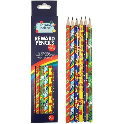 Learning Toolbox Reward Pencils In NZ Maori, Pack of 6