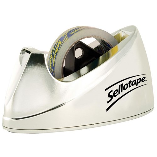 Sellotape Dispenser 25mm Large Chrome