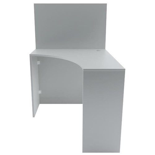 Sylex ISO Carrel Study Desk 800mm Oyster Grey