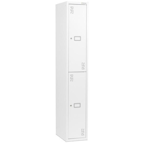 Precision Classic Locker 2 Tier Cam Lock 300mm White Satin