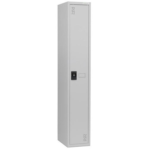 Precision Classic Locker 1 Tier Flush Lock 375mm Silver Grey