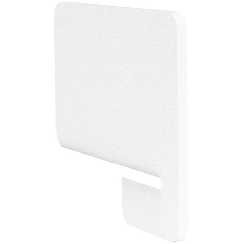 Boyd Visuals Acoustic Desk Divider Side Slot In 800mm White