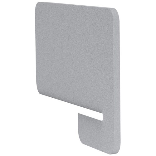 Boyd Visuals Acoustic Desk Divider Side Slot In 800mm Light Grey