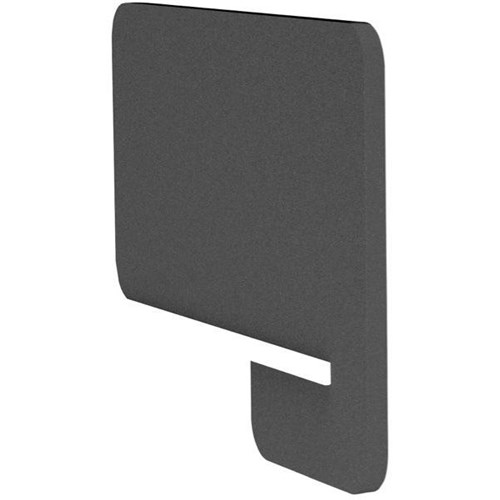 Boyd Visuals Acoustic Desk Divider Side Slot In 800mm Dark Grey