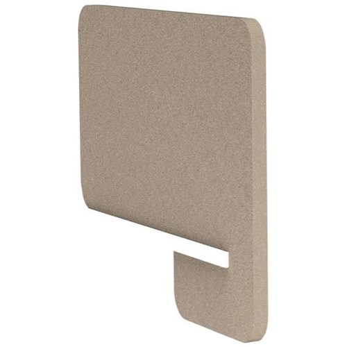 Boyd Visuals Acoustic Desk Divider Side Slot In 800mm Dark Camel