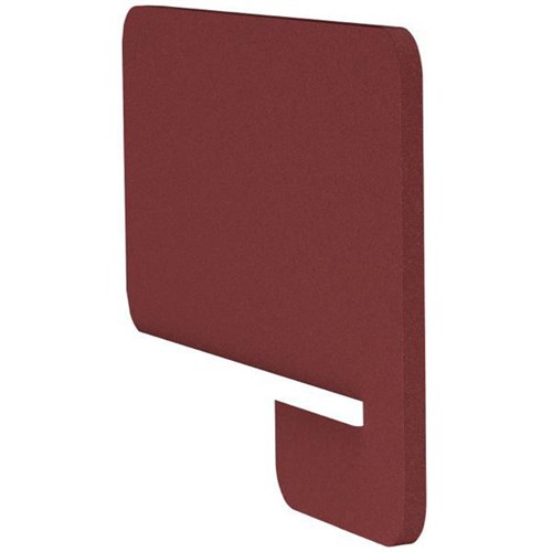 Boyd Visuals Acoustic Desk Divider Side Slot In 800mm Wine