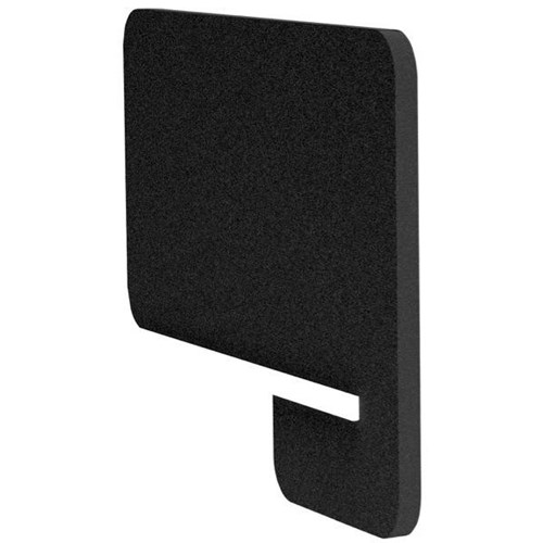 Boyd Visuals Acoustic Desk Divider Side Slot In 800mm Black