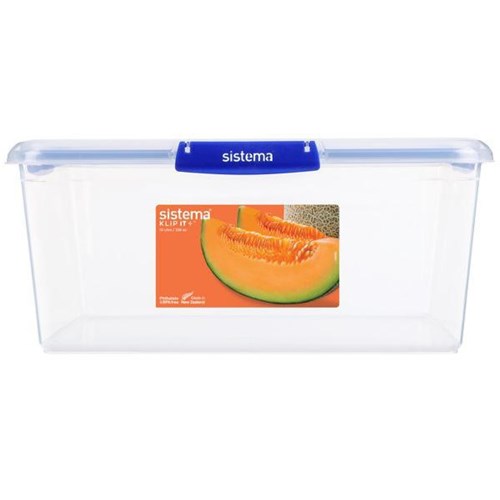 Sistema Klip It Plus Plastic Food Container Rectangular 10L