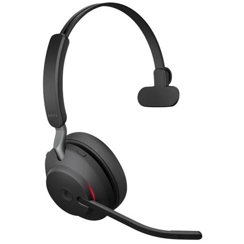 Jabra Evolve 2 65 MS USB-A Mono Headphone With Stand Black